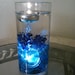Blue and Purple Wedding Centerpiece, Glass Vase, Special Occasion, Floating Candle, Underwater Light