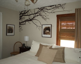 Large Wall Tree Nursery Decal Oak Branches Wall Art 1130 (9 feet wide)