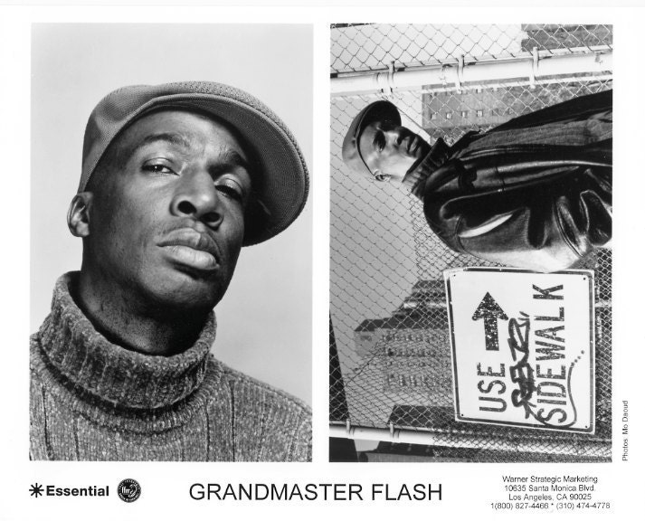Grandmaster Flash Publicity Photo     8 by 10 inches