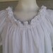Special order for Jackie. A white striped crinkle gauze peasant blouse.