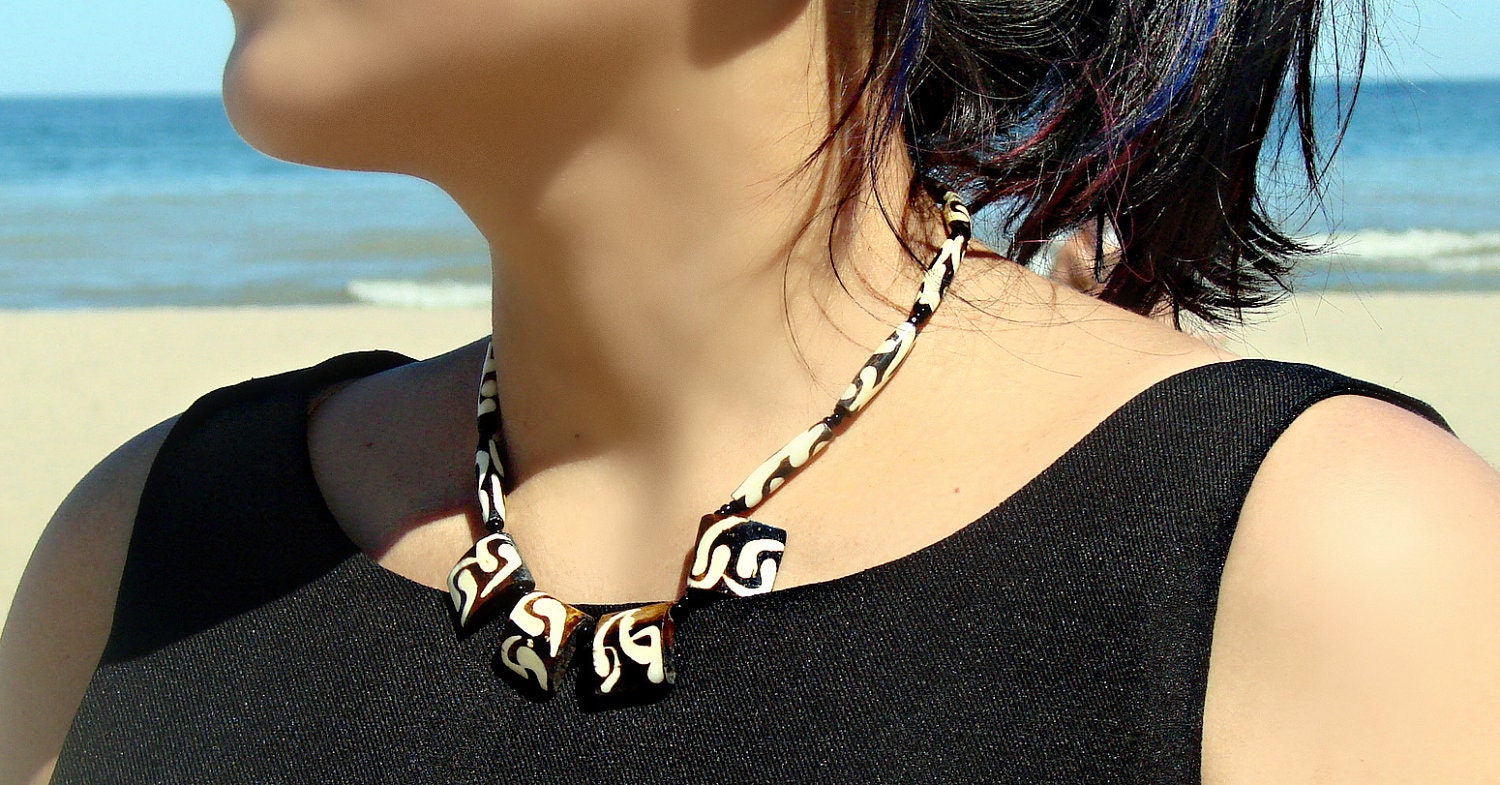 Earthy Vintage Bone Necklace