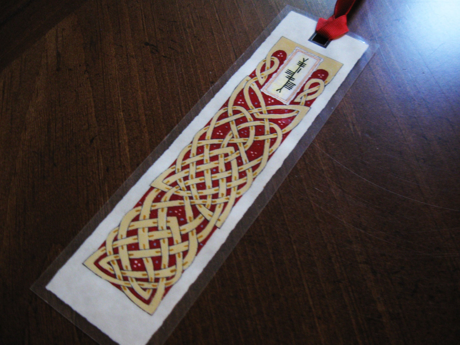 Celtic  Knot Parchment Bookmark