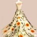 Romantic Bohemian Dress / Evening Gown / Wedding Dress / The Shower Curtain Dress