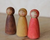 Nature's Root Children - Natural Wooden Toy - Set of 3