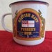 Pussers Rum British Navy Enamel Advertising Cup or Mug Royal Navy Rum Terminology Mint Condition Cup