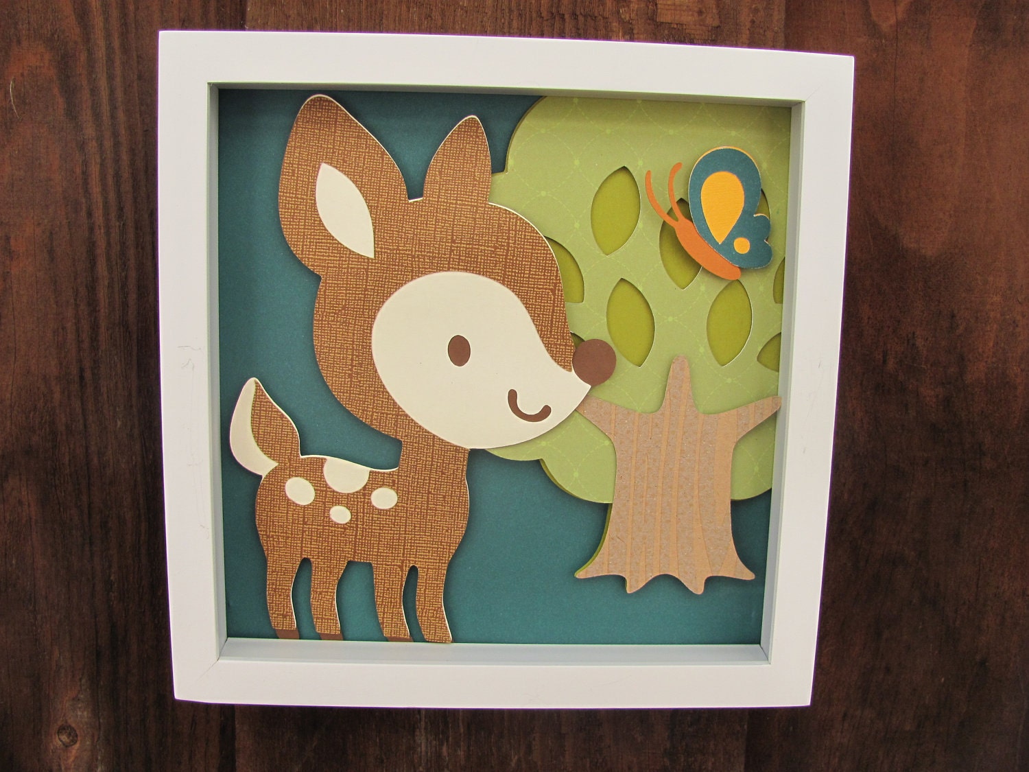 Baby room, Nursery wall art, Decor Art for Kids, deer...blue