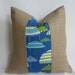 Beach Umbrella Outdoor Fabric and Burlap Pillow Cover
