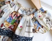 Peasant Dress -- Lil Cow Girl Peasant Dress 9,12, 2T, 3T, 4T
