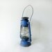 Blue Kerosene vintage Lantern Lamp - railroad vintage lantern - blue rusty old lamp great for industrial decor - electric blue decor