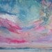 Abstract Skyscape in Pink and Blue