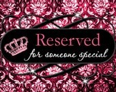 Custom Listing reserved for JAYNALIE ONLY