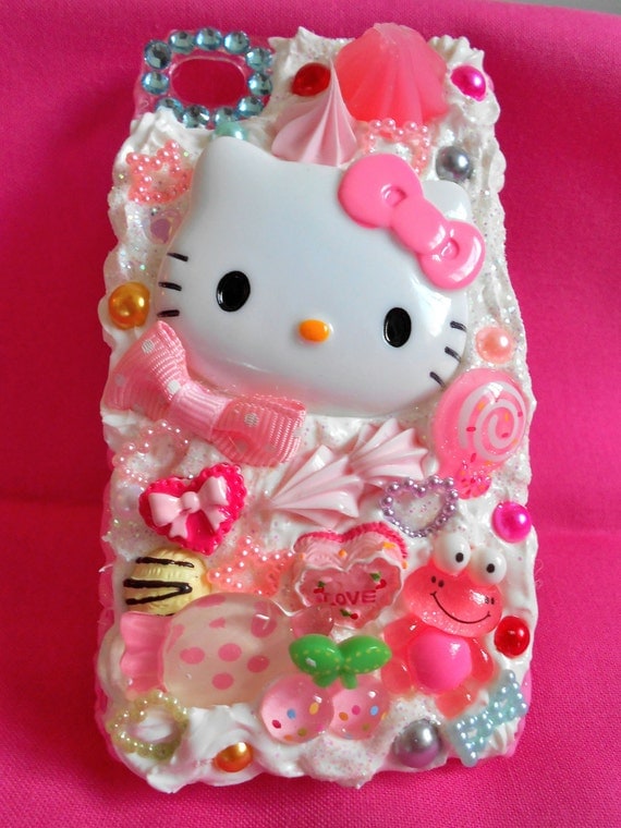 Candy Land Hello Kitty iphone 4s Decoden Case