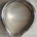 12 Silver Tone Metal Headbands with Bent Ends 5 mm Wide