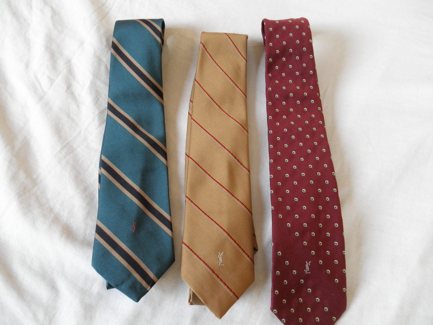 Yves Saint Laurent ties set of 3