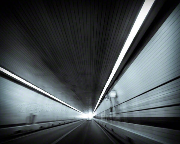 Abstract Photo black & white art lines light print 8x10"