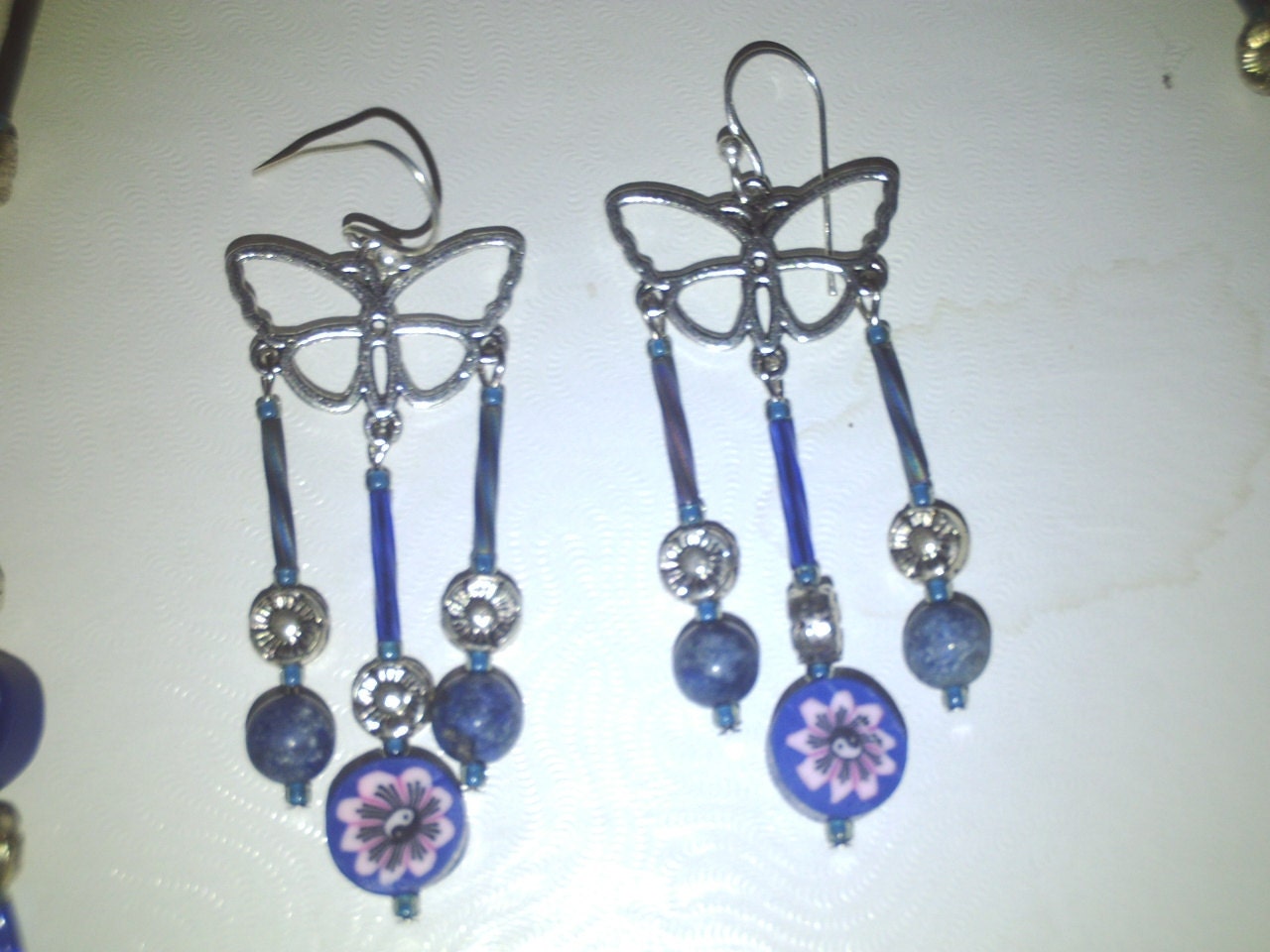 Dragon Moon and Butterfly, Necklace, Bracelet and Earring Set