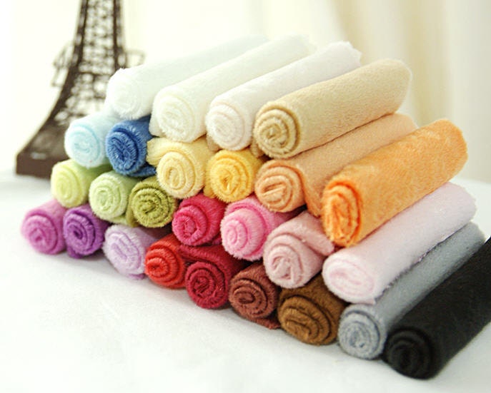 Custom Listing - 1 Yard - 1 mm Smooth Cuddle Minky Fabric Choose from 26 Colors 1 Yard