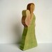Wooden Babywearing Mama, Back Carry - Custom Babywearing Figure - Mother and Baby