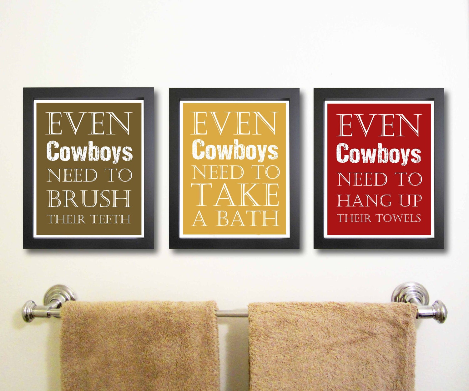 Nursery art print, Cowboy Art, Children Decor, Bathroom Art, Typography Poster, Nursery wall quotes, Nursery print, Cowboy Kids Wall Art