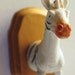 Metallic Gold Zebra Toyidermy Wall Plaque