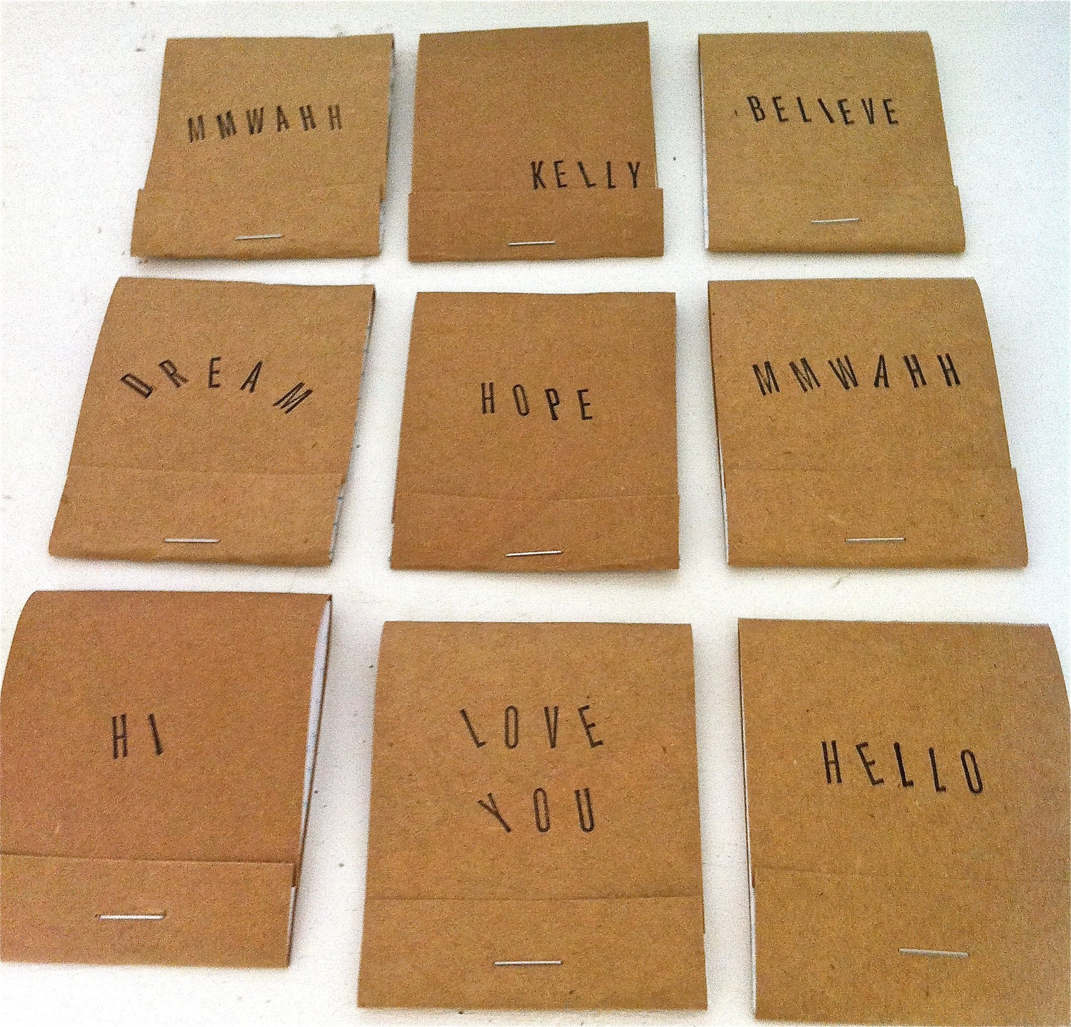 Personalized Mini Matchbook Notepad - Recycled Handmade
