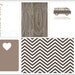 Neutral Love project life modern scrapbooking journaling cards in Thursday PDF PNG