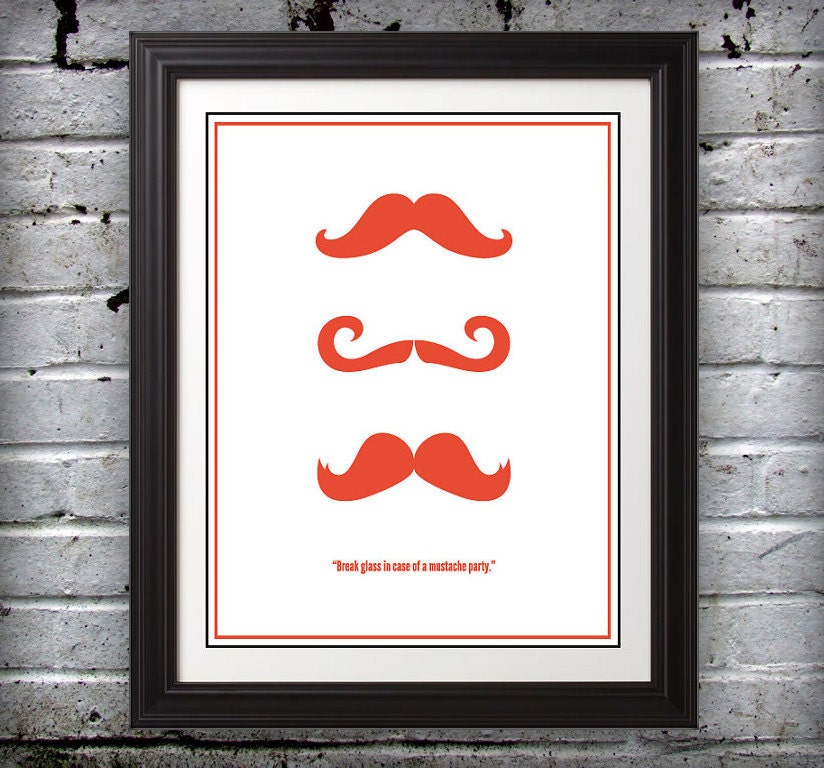 Mustache Party Print