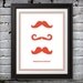 Mustache Party Print
