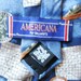 Vintage Necktie Airplanes Americana Mid-Century - Unworn - Blue Red Sky
