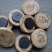 Rustic Wooden Tree Branch Slice Spalted Maple Wood Magnets. Perfect for Organizing Home and Office - Set of 8