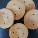 Large Wooden Buttons Nature Inspired Rustic Spruce Wood Tree Branch Buttons for Knitting, Crochet, Journals, Totes and Clothing (Set of 10)