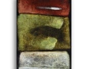 TEXTURED Abstract Painting - OIL PASTEL drawing - pastels on paper - rich Earth Tones - gift for men - Original artwork - sale