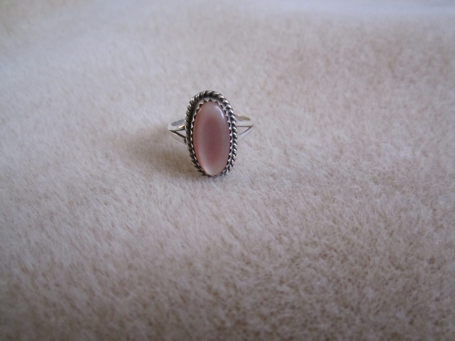 Navajo Mother of Pearl Sterling Silver Ring