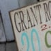 Birth Announcement- distressed home decor, wall art, nursery, playroom, children, painted wood sign