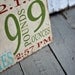 Birth Announcement- distressed home decor, wall art, nursery, playroom, children, painted wood sign