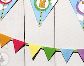Dr. Seuss Inspired Party Birthday Banner Package: (Printable Edition)