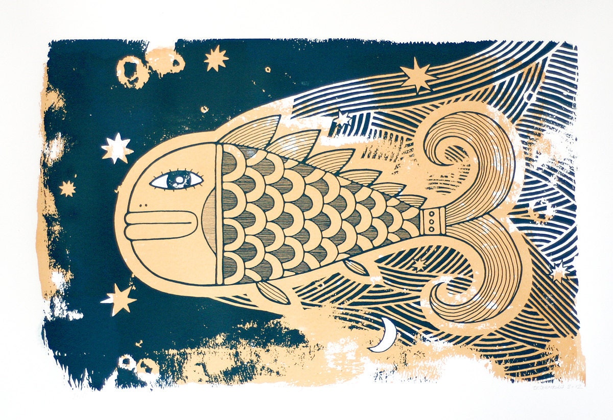 Feel Flows, screenprint 50x70 cm