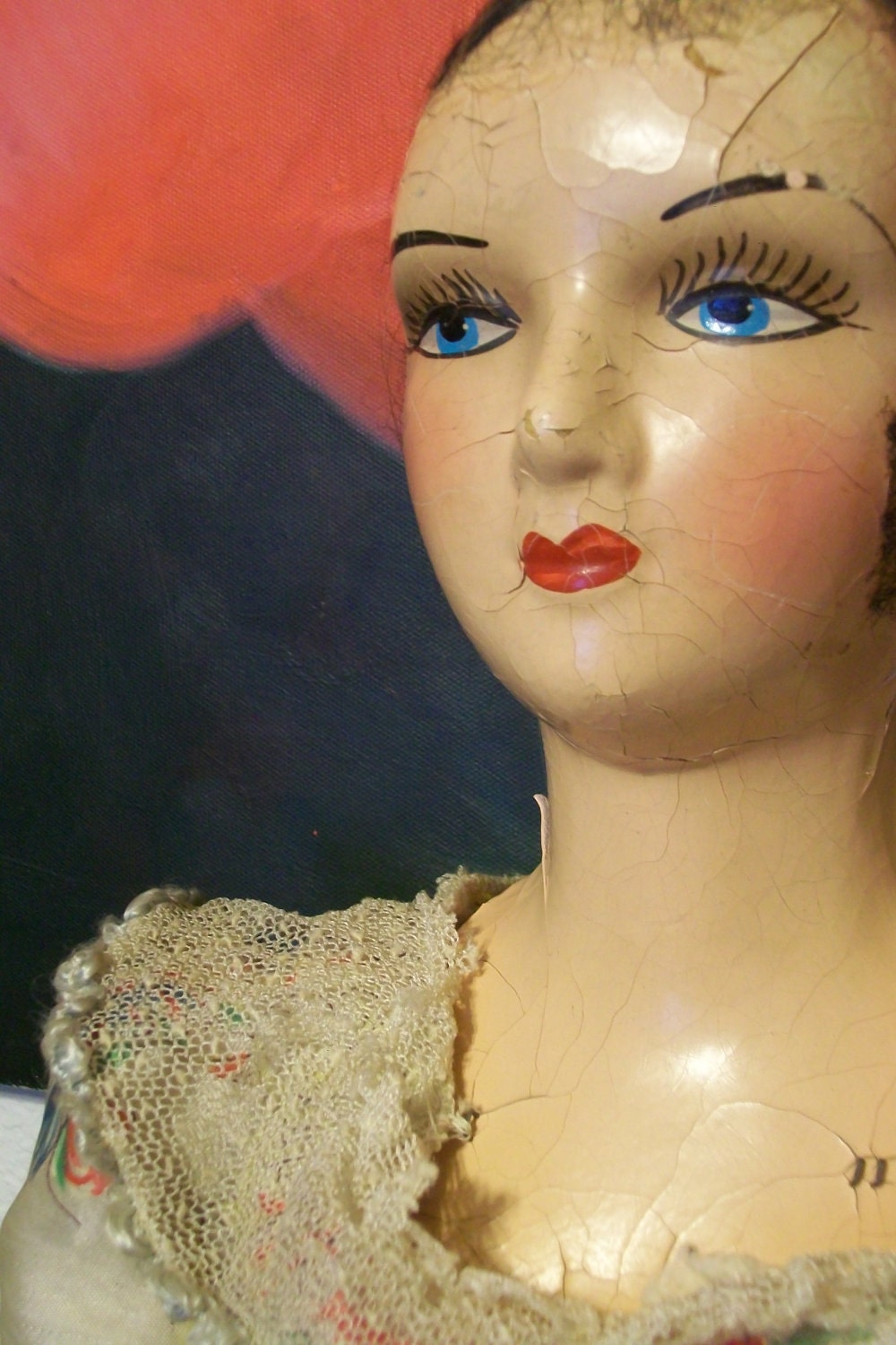 Large 1920s Boudoir Doll
