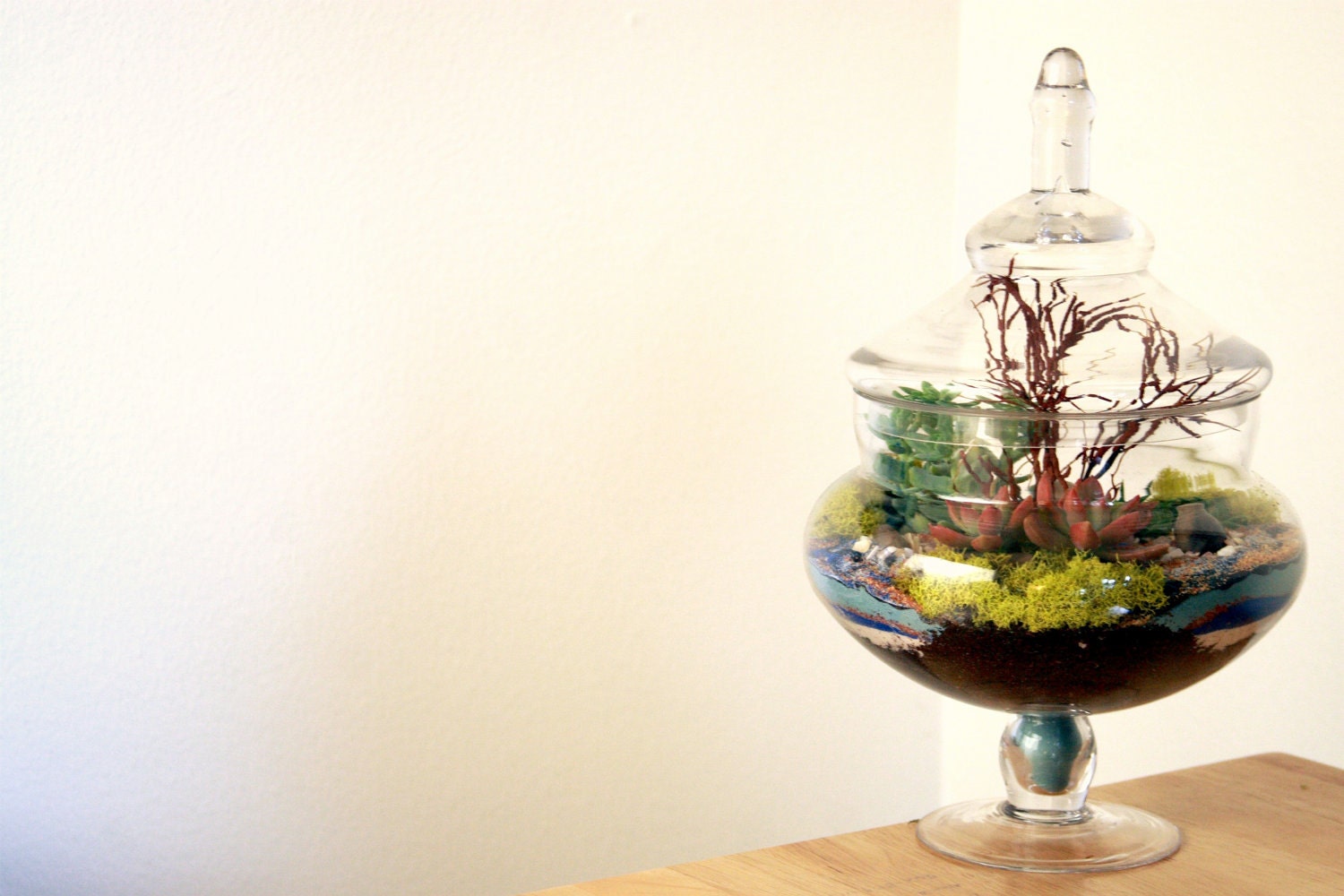 Another World Springtime Enclosed Terrarium