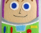 Toys Story collection Handmade Buzz Lightyear iphone, iphone 4S felt cell phone case (FREE SHIPPING)