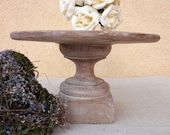 Rustic Cake Stand Wedding Cake Pedestal Bridal Shower Anniversary Cake Holder Hand Turned