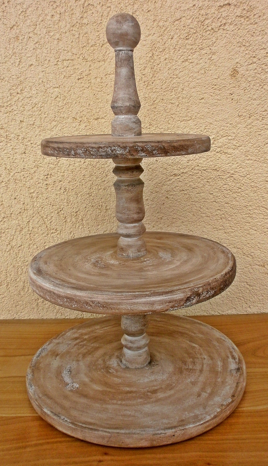 Cupcake Stand 3 Tier Rustic Wedding Cake Stand
