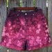 Vintage 1990s high waisted shorts / bleached pink and purple summer shorts cotton shorts / 30" waist / Made in USA
