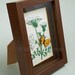 Wall art: Wild carrot flowers and butterfly. Framed with glass, OOAK. Paper filigree / quilling