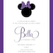 minnie mouse birthday party invitation . custom