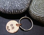 SALE D2E Pet love Pet Memorial personalized hammered hand stamped recycled lucky penny key chain