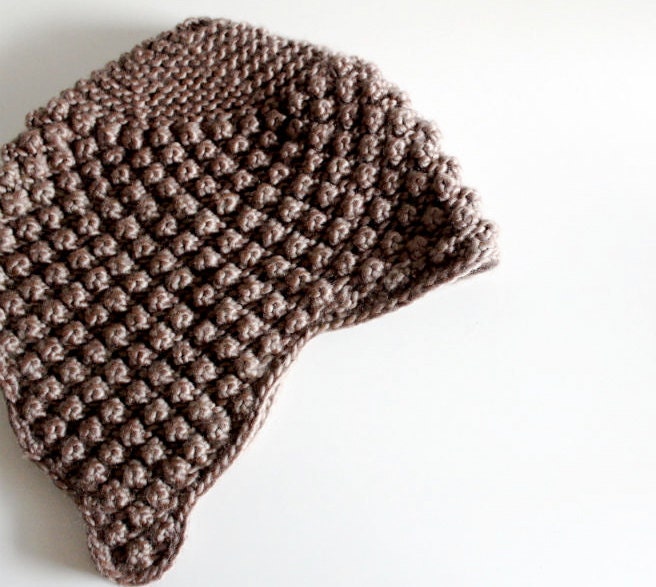 Milk Fiber Earflap Helmet