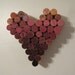 CUSTOM Wine Cork Heart Ombre Wall Hanging Decor