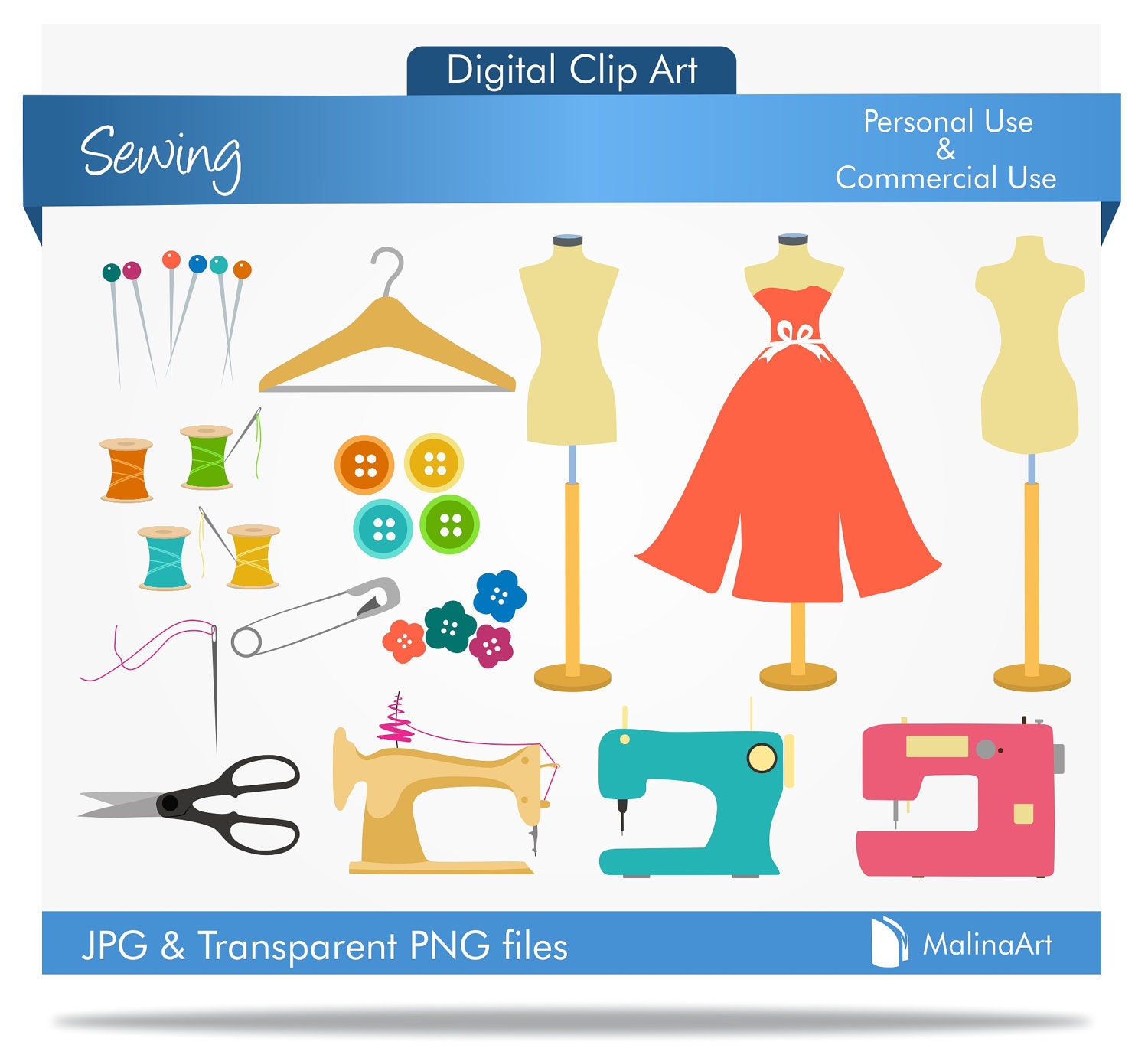 free sewing clipart