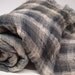 Pure Linen Blanket Checkered FREE SHIPPING WORLDWIDE